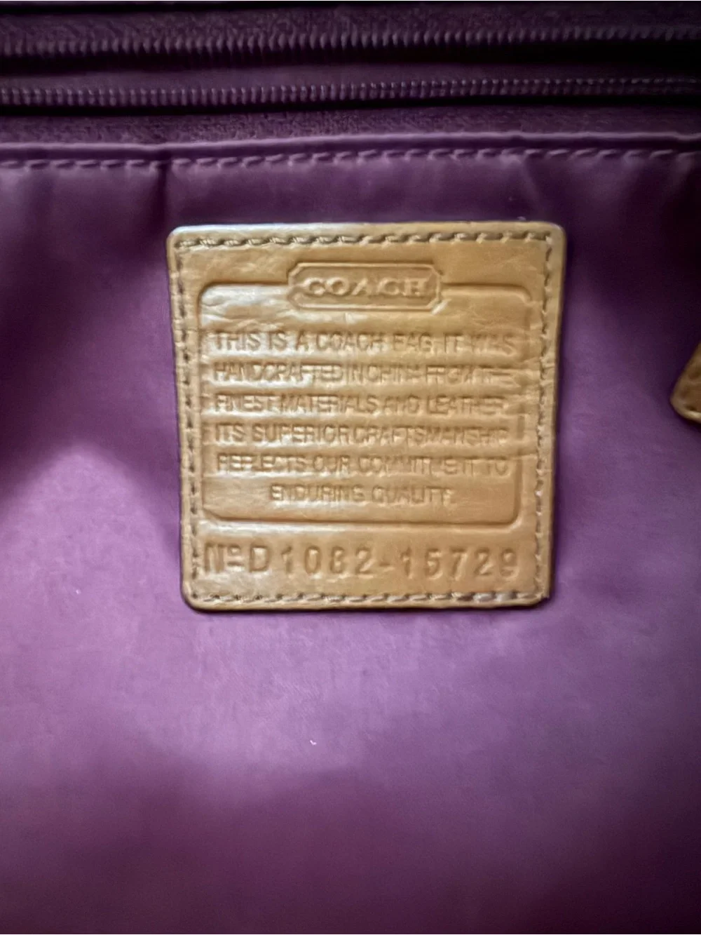 Coach Leather Shoulder Bag - Cognac Brown